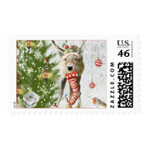 Magical Woodland Christmas Baby Reindeer Postage