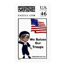 MagicalDreams.com We Salute Our Troupos postage