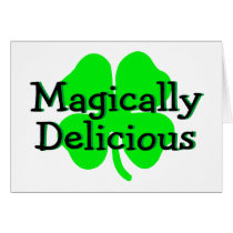 Magically Delicious St Patricks Day Clover Greeting Cards