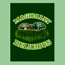 Magically Delicious with Mushrooms postcards
