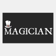 Magician and Hat Sticker