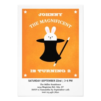 Magician Birthday Party Invitation