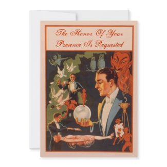 Magician Fortune Teller Crystal Ball Party invitation