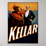 Magician Kellar toasts the Devil Posters