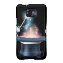 Magician wand and top hat trick galaxy SII cover
