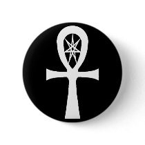 Magick Life Ankh Pinback Button