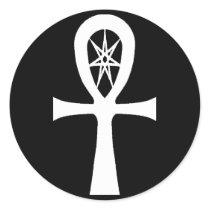 Magick Life Ankh Round Stickers