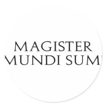 Magister Mundi Sum! Stickers by alternateworlds Magister Mundi Sum! Stickers