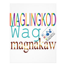 Maglingkod Wag Magnakaw Customized Letterhead