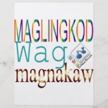 Maglingkod Wag Magnakaw Personalized Flyer