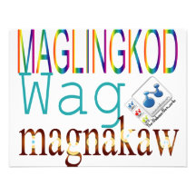 Maglingkod Wag Magnakaw Personalized Invitations