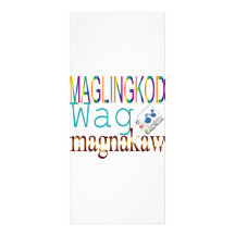 Maglingkod Wag Magnakaw Rack Card Design