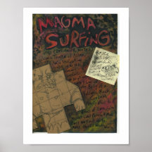 Magma Surfing Designer Notes Dungeon Painting Posters