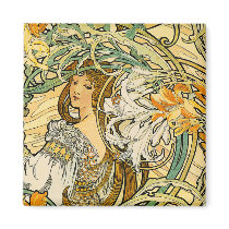Magnet:  Art Nouveau - Language of Flowers