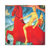 Magnet: "Bathing the Red Horse" by Aquavel Magnet: "Bathing the Red Horse"