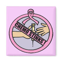 Magnet - Breast Cancer Chemo Stinks by breastcancertshirts Magnet - Breast Cancer Chemo Stinks