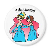 Magnet: Bridesmaid (Blue)
