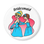 Magnet: Bridesmaid (Blue)