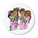 Magnet: Bridesmaids in Pink II