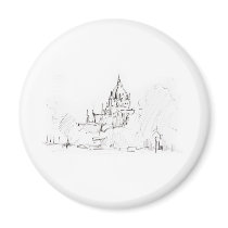 Magnet design pencil Hanover city hall painter
