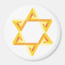 magnet, gold star, david star