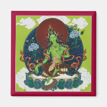 MAGNET Green Tara - square magnet