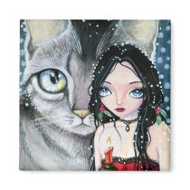Magnet - Holly Night by cckuik Magnet - Holly Night