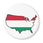 Magnet: Hungarian in USA magnets