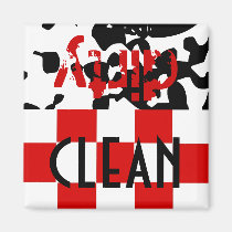 Magnet Kitchen Helper Clean Dirty Dishwasher Gift magnets