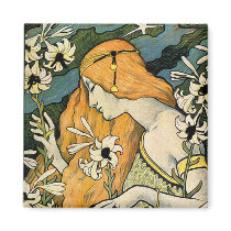Magnet:  L'Ermitage - Art Nouveau - Paul Berthon