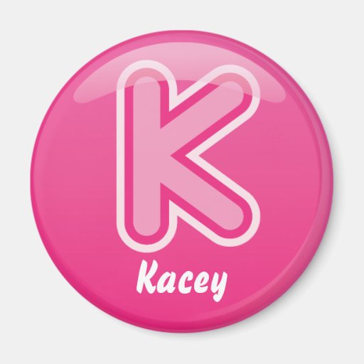 Letter K Pink Zazzle