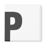 Magnet letter “P "