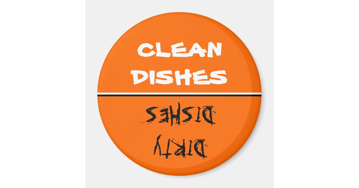 Make Your Own Clean/Dirty Dishes 3 Inch Round Zazzle