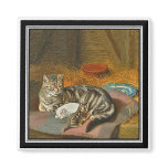 Magnet  - Mama Cat & Pup: "The Unexpected Guest"