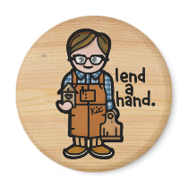 magnet on the tool shed.