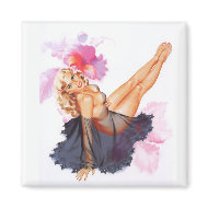 Magnet Pin up Girls Art Vintage Retro