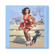 Magnet Pin up Girls Art Vintage Retro