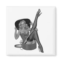 Magnet Pin up Girls Vintage (26) by Black_White_Style Magnet Pin up Girls Vintage (26)