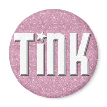 Magnet - Pink Hearts in White magnets