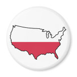 Magnet: Polish in USA magnets