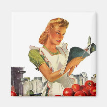 Magnet ~ RETRO KITCHEN Mid-Century Home Canning magnets