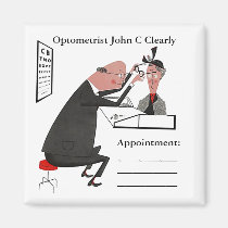 Magnet ~ RETRO Optometrist Eye Doctor Appointment magnets