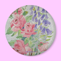 Magnet Roses and digitalis