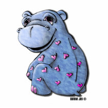 Magnet Sculpture - Haley Hippo Photo Sculptures