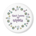 Magnet - Thank Heaven for Triplets by cutietoots Magnet - Thank Heaven for Triplets
