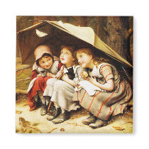 Magnet: Three Little Kittens by VintagePets Magnet: Three Little Kittens
