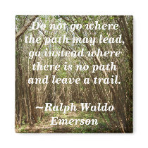 Magnet: Tree path w/ inspirational... - Customized by peafunkdesigns Magnet: Tree path w/ inspirational... - Customized