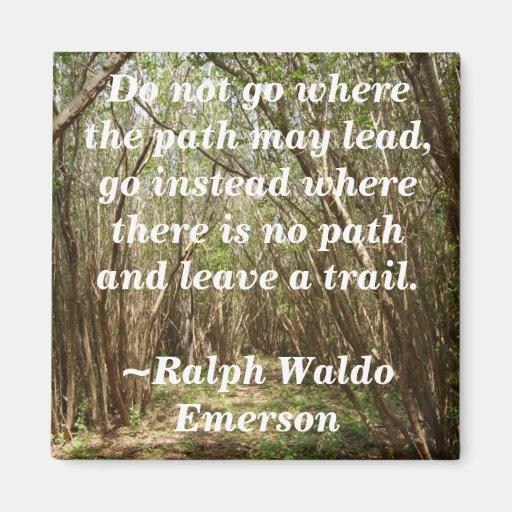 Magnet: Tree path w/ inspirational... - Customized