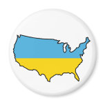 Magnet: Ukrainian in USA magnets