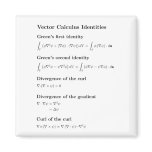 Magnet: vector calculus identities